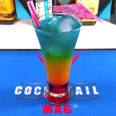 Rainbow cocktail sans alcool