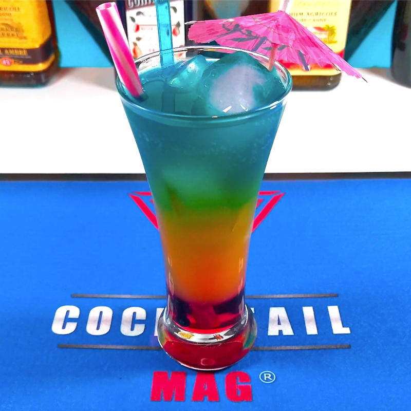 Virgin Rainbow cocktail sans alcool
