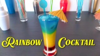 Rainbow cocktail