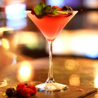 Raspberry &amp; Mint Martini